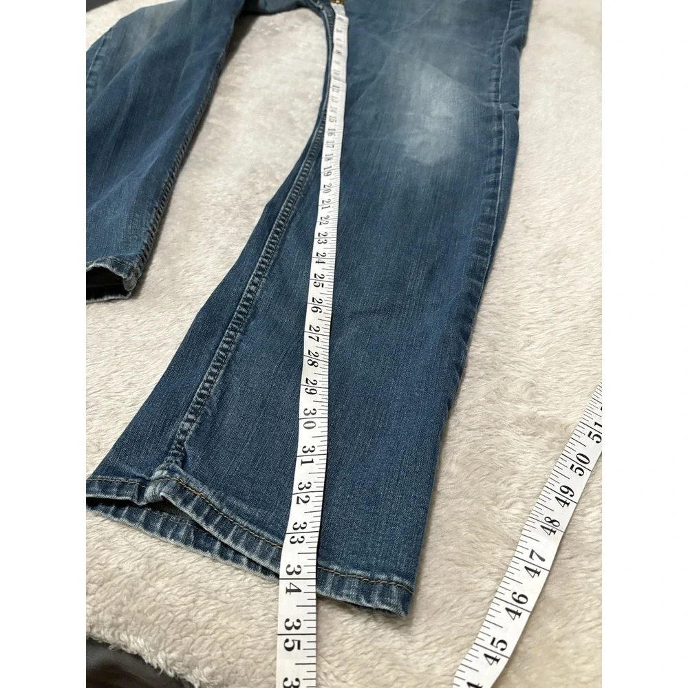 Levi's 505 Mens Blue Straight Denim‎ Jeans Size 36x34 Pants Faded